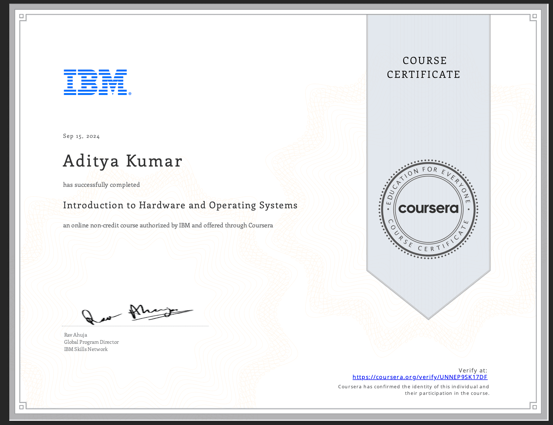 Introduction to Hardware and Operating Systems